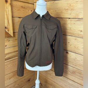 Cloudveil Women’s Small Brown Utility Jacket Chore Coat Work Shacket Barn Farmer